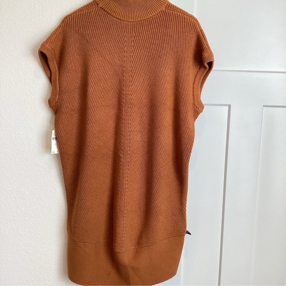 NWT! Anthropologie Short-Sleeve Mock-Neck Sweater Mini Dress - Multiple Sizes☂️ - Picture 10 of 11
